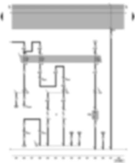 Wiring Diagram  VW GOLF VARIANT 2000 - Glove compartment light - number plate lights