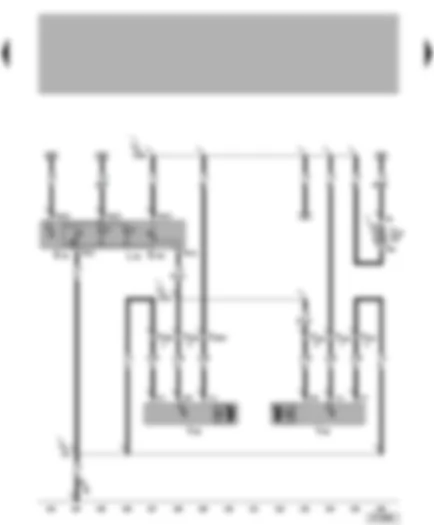 Wiring Diagram  VW GOLF VARIANT 2000 - Headlight range control regulator - headlight range control motor - illumination regulators - switches and instruments