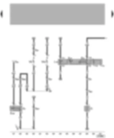 Wiring Diagram  VW GOLF VARIANT 2000 - Heated rear window switch - heated rear window - luggage compartment light
