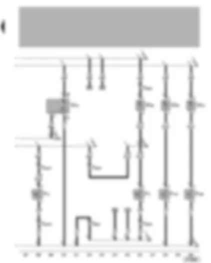 Wiring Diagram  VW GOLF VARIANT 2000 - Rear right reading light - right door warning lamp - illuminated vanity mirror