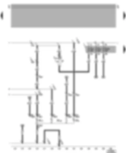 Wiring Diagram  VW GOLF VARIANT 2000 - Right tail light - right brake light - rear right turn signal - right reversing light - brake light switch