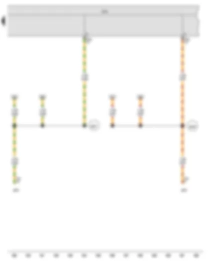 Wiring Diagram  VW GOLF VARIANT 2011 - Onboard supply control unit