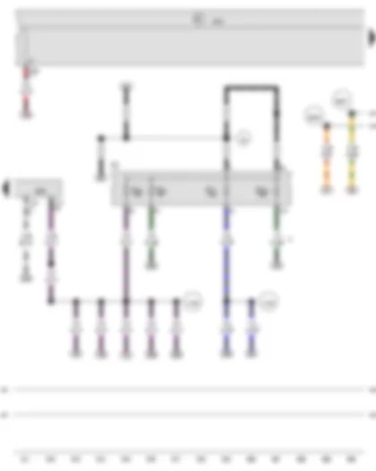 Wiring Diagram  VW GOLF VARIANT 2012 - Engine control unit - Fuse holder C