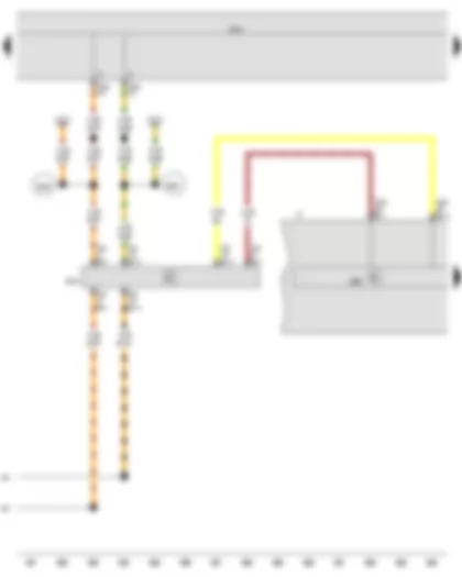 Wiring Diagram  VW GOLF VARIANT 2010 - Data bus diagnostic interface - Dash panel insert