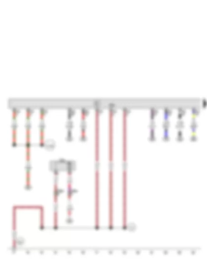 Wiring Diagram  VW GOLF VARIANT 2010 - Engine control unit - Circulation pump