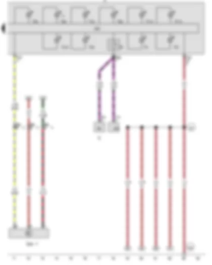 Wiring Diagram  VW GOLF VARIANT 2010 - Dash panel insert