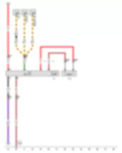 Wiring Diagram  VW GOLF VARIANT 2010 - Radiator fan control unit - Radiator fan - Radiator fan 2
