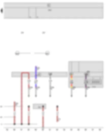 Wiring Diagram  VW GOLF VARIANT 2010 - Multifunction indicator - Control unit in dash panel insert - Onboard supply control unit - Data bus diagnostic interface