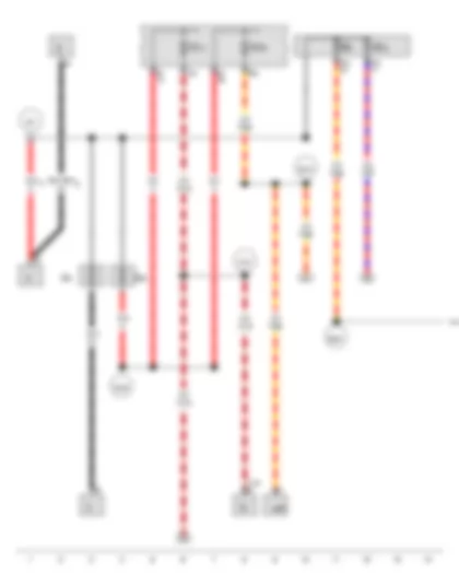 Wiring Diagram  VW GOLF VARIANT 2010 - Fuse 13 on fuse holder C - Fuse 25 on fuse holder C