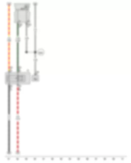 Wiring Diagram  VW GOLF VARIANT 2010 - Heated rear window relay - Onboard supply control unit