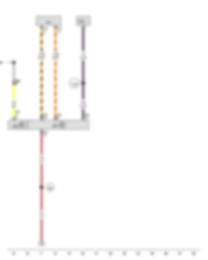 Wiring Diagram  VW GOLF VARIANT 2010 - Onboard supply control unit 2 - Fuse 2 on fuse holder C