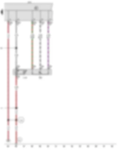 Wiring Diagram  VW GOLF VARIANT 2010 - Switch and instrument illumination regulator - Onboard supply control unit - Illumination regulator illumination bulb