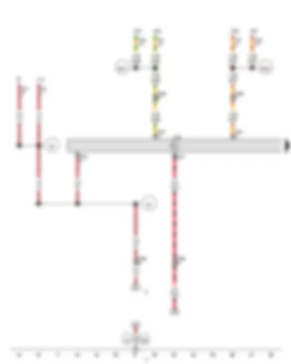 Wiring Diagram  VW GOLF VARIANT 2011 - Seat and steering column adjustment control unit with memory