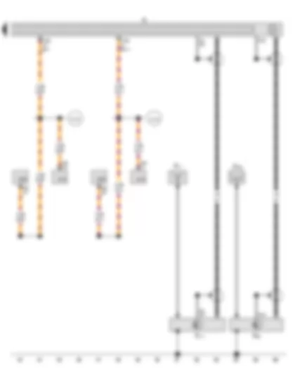 Wiring Diagram  VW GOLF VARIANT 2010 - Radio - Aerial - Aerial amplifier - Aerial amplifier 2 - Side window aerial