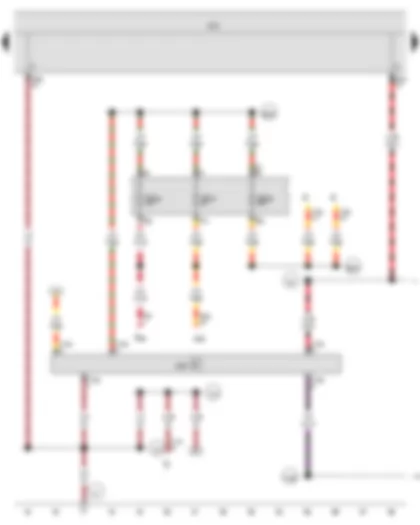 Wiring Diagram  VW GOLF VARIANT 2010 - Onboard supply control unit - Voltage stabiliser