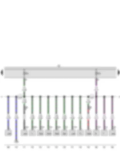 Wiring Diagram  VW GOLF VARIANT 2010 - Fuse holder C