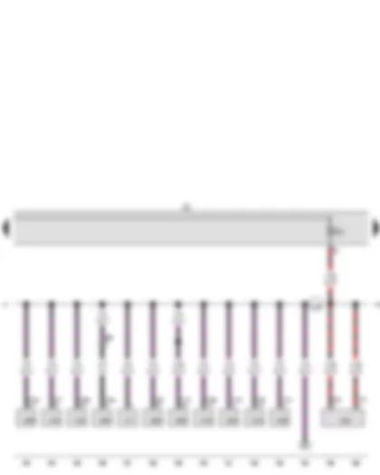 Wiring Diagram  VW GOLF VARIANT 2010 - Fuse holder C