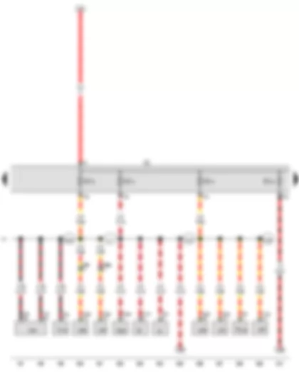 Wiring Diagram  VW GOLF VARIANT 2010 - Fuse holder C