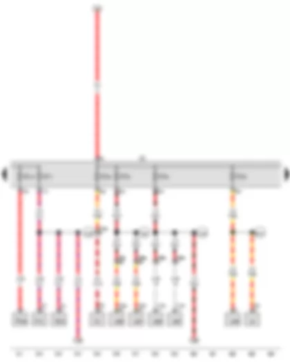 Wiring Diagram  VW GOLF VARIANT 2010 - Fuse holder C