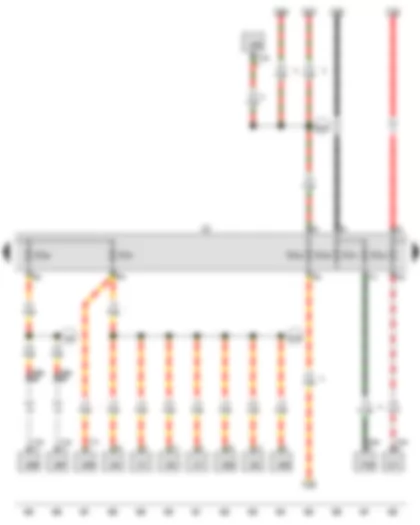 Wiring Diagram  VW GOLF VARIANT 2010 - Fuse holder C