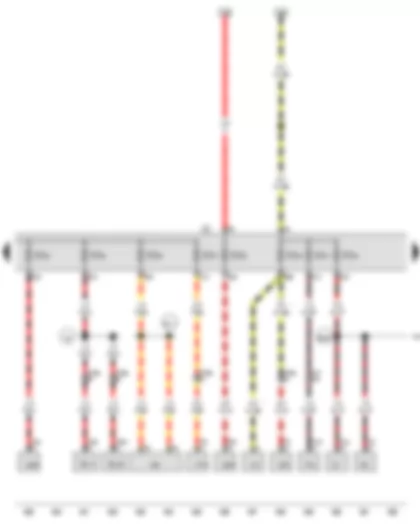 Wiring Diagram  VW GOLF VARIANT 2010 - Fuse holder C