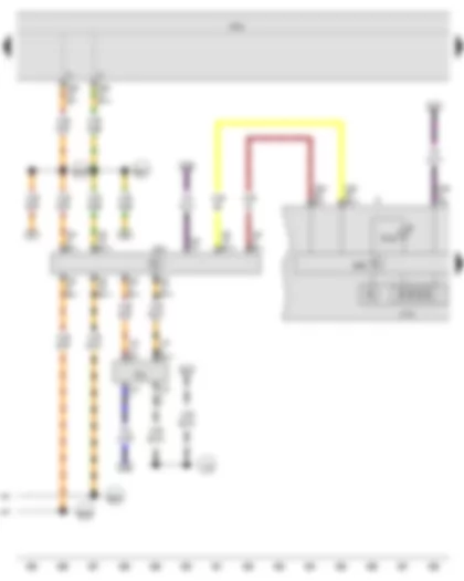 Wiring Diagram  VW GOLF VARIANT 2012 - Data bus diagnostic interface - Dash panel insert - Electronic power control fault lamp