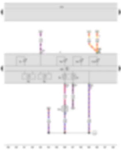 Wiring Diagram  VW GOLF VARIANT 2014 - Fuel gauge - Coolant temperature gauge - Rev. counter - Speedometer - Dash panel insert - Alternator warning lamp - Coolant temperature and coolant shortage warning lamp - Exhaust emissions warning lamp - Reserve fuel warning lamp
