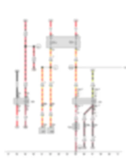 Wiring Diagram  VW GOLF VARIANT 2012 - Terminal 50 voltage supply relay - Relay for supplementary fuel pump - Supplementary fuel pump