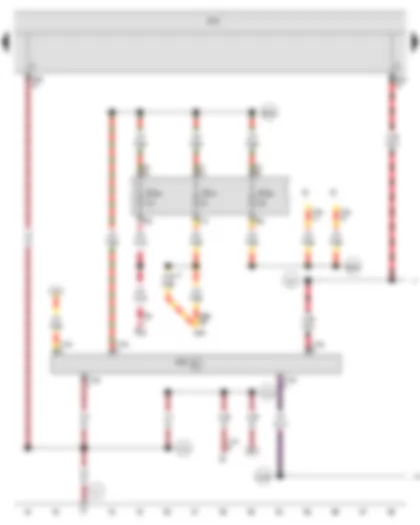 Wiring Diagram  VW GOLF VARIANT 2011 - Onboard supply control unit - Voltage stabiliser