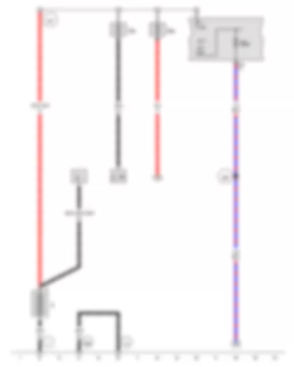 Wiring Diagram  VW GOLF VARIANT 2014 - Battery - Main relay