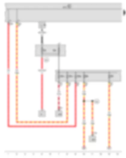 Wiring Diagram  VW GOLF VARIANT 2014 - Onboard supply control unit