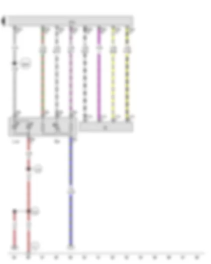 Wiring Diagram  VW GOLF VARIANT 2011 - Onboard supply control unit - Illumination regulator illumination bulb