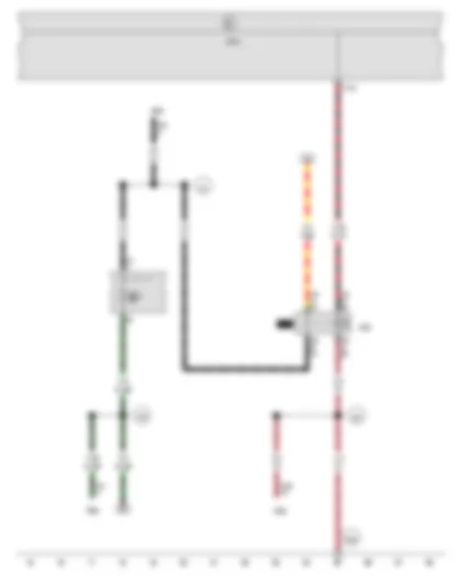 Wiring Diagram  VW GOLF VARIANT 2013 - Terminal 15 voltage supply relay - Onboard supply control unit