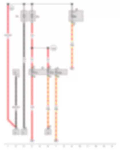 Wiring Diagram  VW GOLF VARIANT 2014 - Fuse holder B - Fuse 16 on fuse holder C