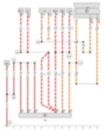 Wiring Diagram  VW GOLF VARIANT 2014 - Magnetic field sender for compass - Data bus diagnostic interface