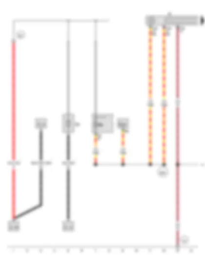 Wiring Diagram  VW GOLF VARIANT 2014 - Radio - Fuse 1 in fuse holder A - Fuse 8 on fuse holder B