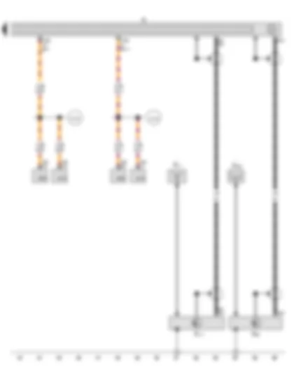 Wiring Diagram  VW GOLF VARIANT 2011 - Radio - Aerial - Aerial amplifier - Aerial amplifier 2 - Side window aerial