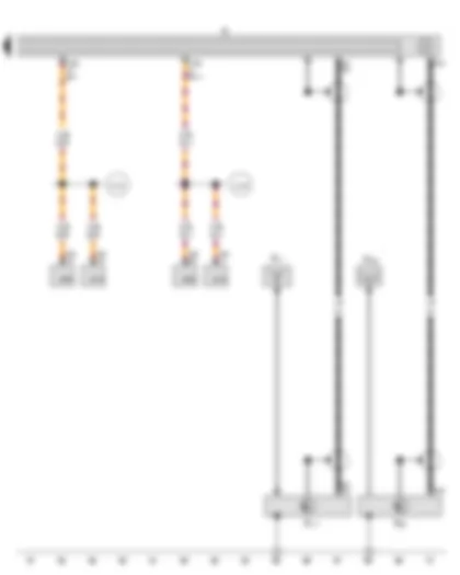 Wiring Diagram  VW GOLF VARIANT 2014 - Radio - Aerial - Aerial amplifier - Aerial amplifier 2 - Side window aerial