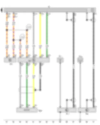 Wiring Diagram  VW GOLF VARIANT 2014 - Radio - Aerial - Aerial amplifier - Aerial amplifier 2 - Side window aerial