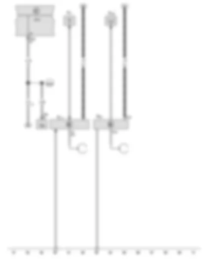 Wiring Diagram  VW GOLF VARIANT 2013 - Onboard supply control unit - Aerial - Aerial amplifier - Aerial amplifier 2 - Side window aerial