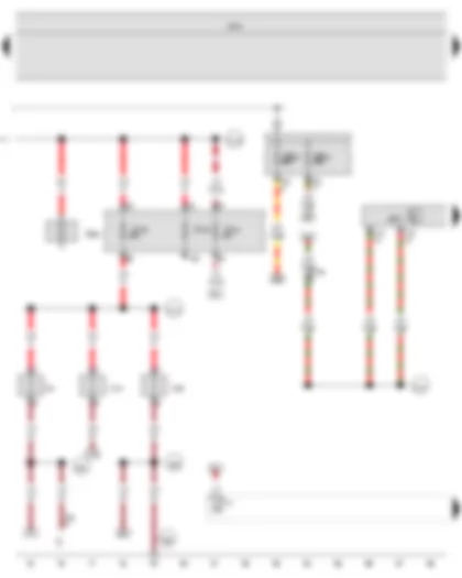 Wiring Diagram  VW GOLF VARIANT 2011 - Special vehicle control unit - 12 V socket - 12 V socket 2 - 12 V socket 5