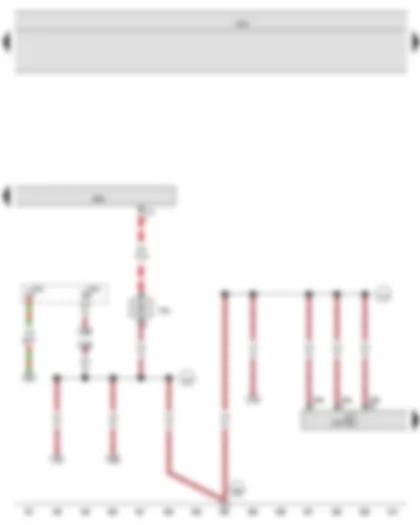 Wiring Diagram  VW GOLF VARIANT 2013 - Special vehicle control unit - Accident data memory - Load area illumination bulb