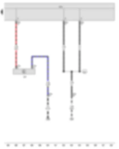 Wiring Diagram  VW GOLF VARIANT 2013 - Steering column electronics control unit