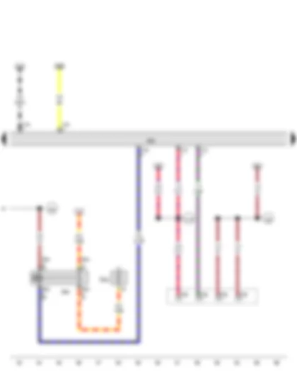 Wiring Diagram  VW GOLF VARIANT 2013 - Special vehicle control unit - Terminal 30 voltage supply relay 2