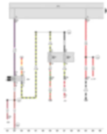 Wiring Diagram  VW GOLF VARIANT 2011 - Onboard supply control unit - Terminal 75 voltage supply relay 1