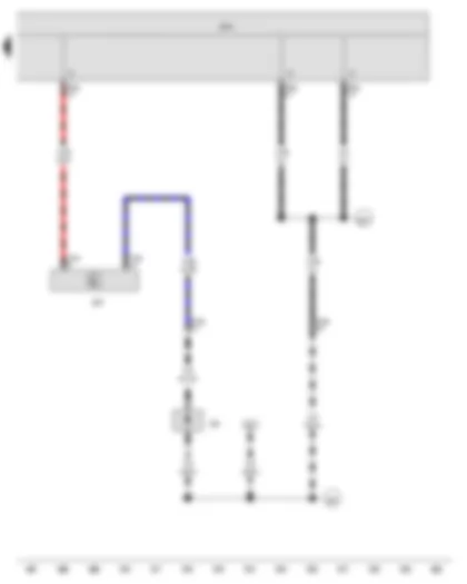 Wiring Diagram  VW GOLF VARIANT 2013 - Blocking diode - Onboard supply control unit - Steering column electronics control unit