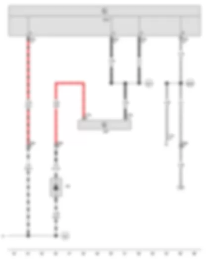 Wiring Diagram  VW GOLF VARIANT 2012 - Blocking diode - Onboard supply control unit - Steering column electronics control unit