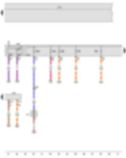 Wiring Diagram  VW GOLF VARIANT 2012 - Additional coolant pump relay - Onboard supply control unit - Coolant circulation pump