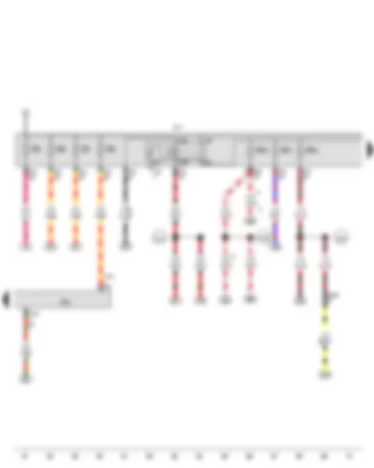 Wiring Diagram  VW GOLF VARIANT 2014 - Terminal 30 voltage supply relay - Voltage stabiliser