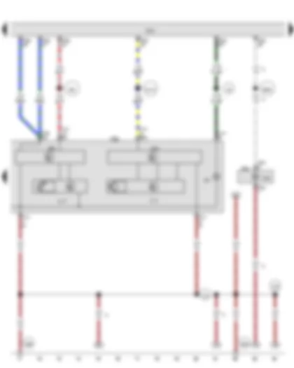 Wiring Diagram  VW GOLF VARIANT 2013 - Right gas discharge bulb control unit - Onboard supply control unit - Right gas discharge (xenon) bulb - Right fog light bulb - Right LED module for daytime running light and side light - Front right turn signal bulb - Right static cornering light